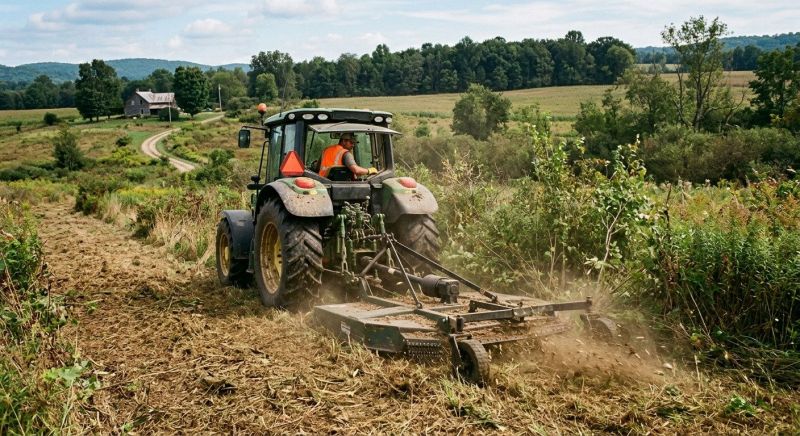 Bush Hog Mowing in Calvert County, MD